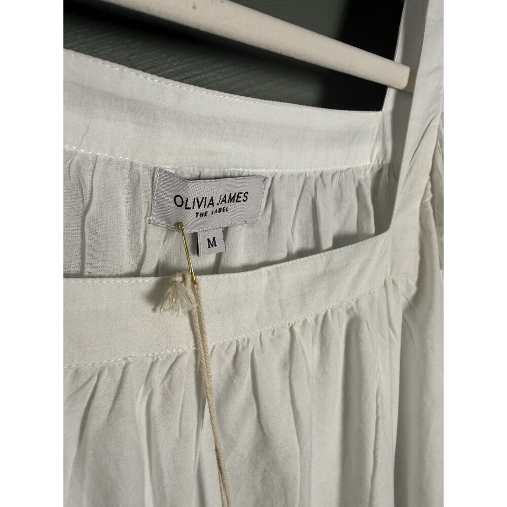 OLIVIA JAMES The Label Sophie Babydoll Short Sleeve Dress Tropical Monkey M $230 - Picture 3 of 8